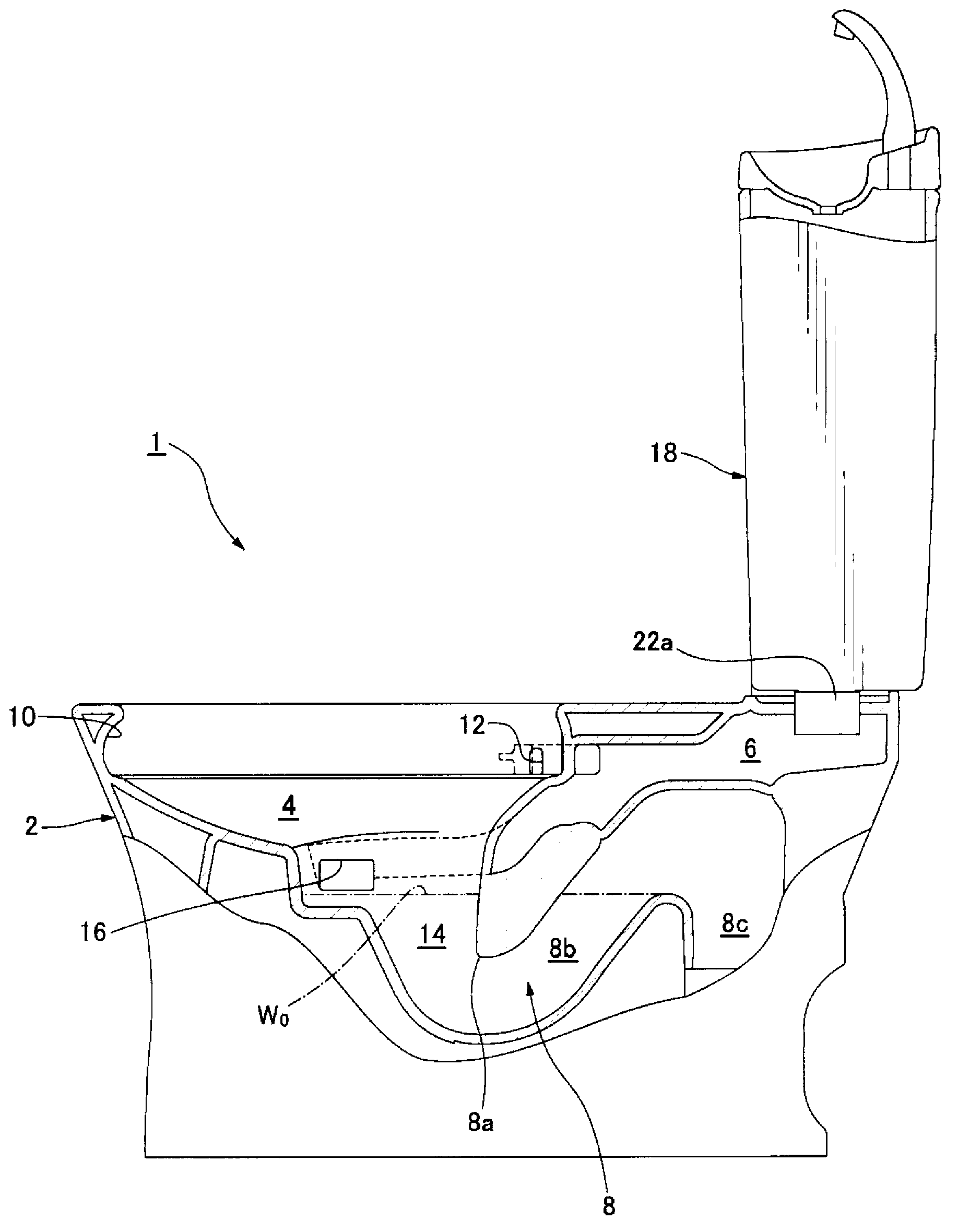 Wash water tank device and drainage device