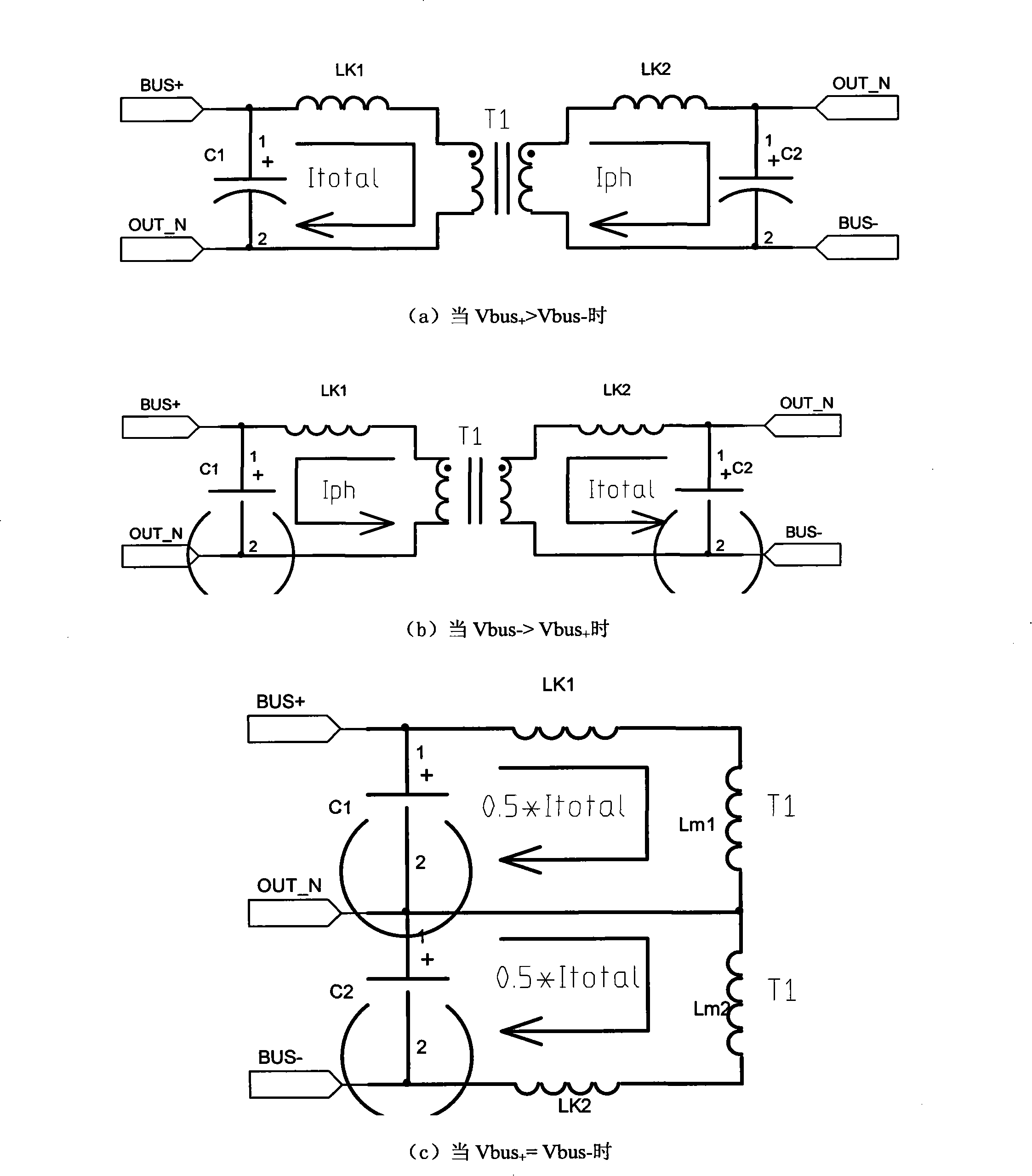 Protective circuit for balanced circuit of power converter