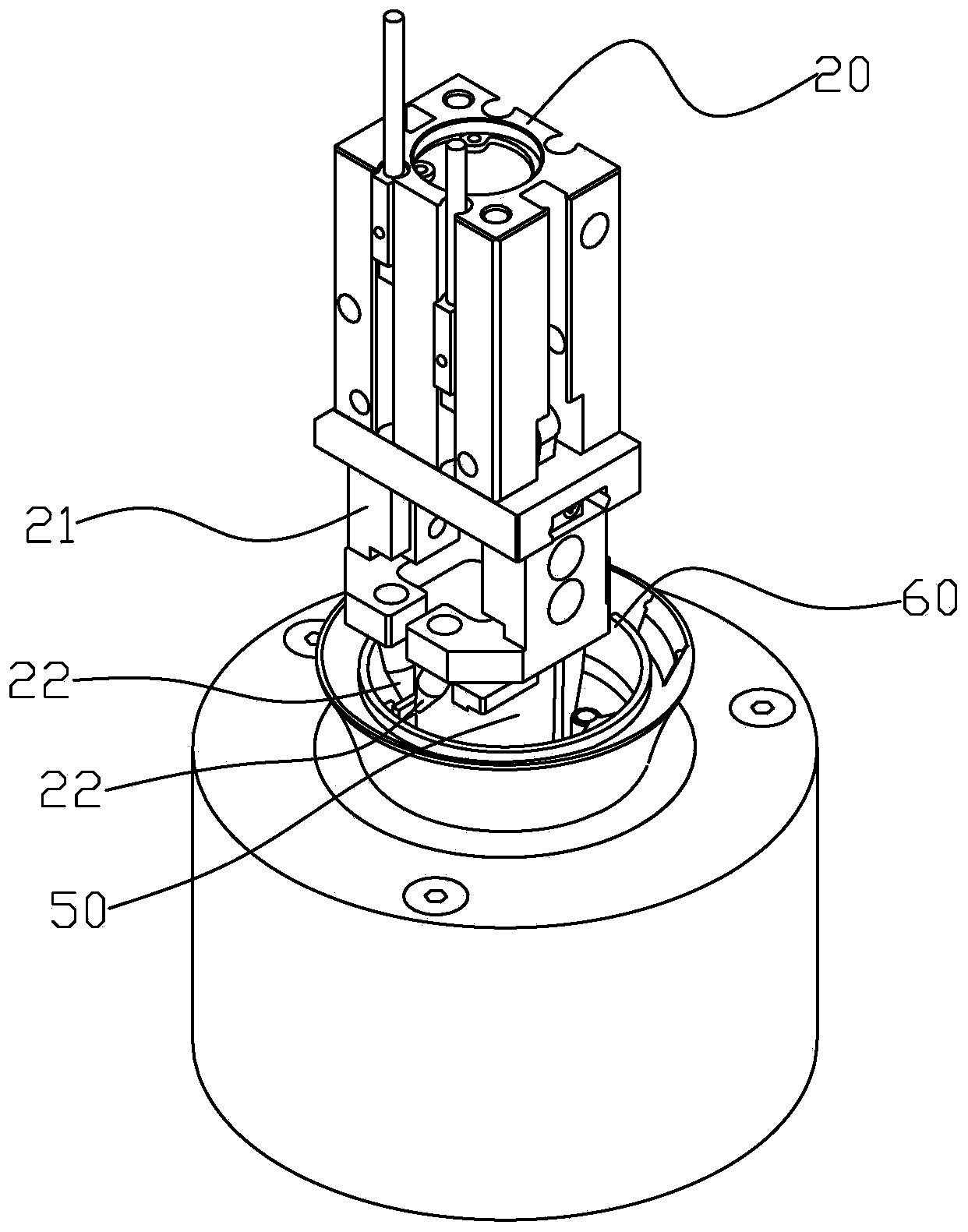 LED (light emitting diode) lamp assembling azimuth correction device and LED lamp assembling azimuth correction method