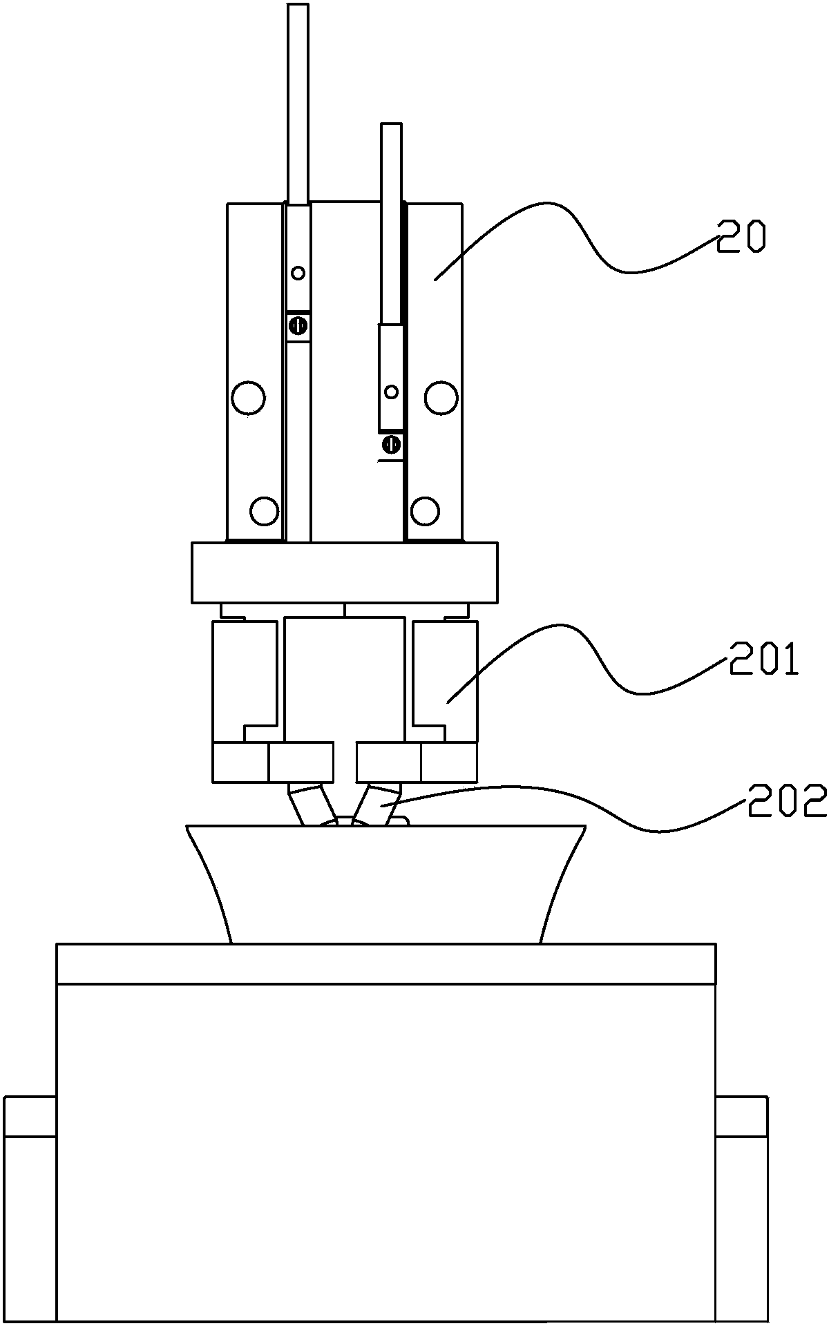 LED (light emitting diode) lamp assembling azimuth correction device and LED lamp assembling azimuth correction method