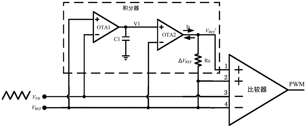 Output voltage controlling circuit and power supply provided with same