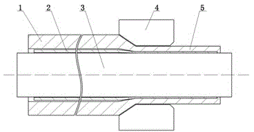 Method for producing metal laminated composite tube