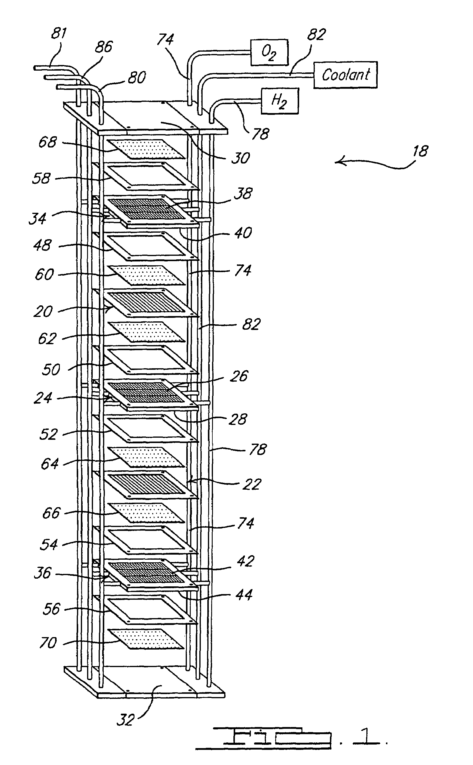 Variable active area for fuel cell