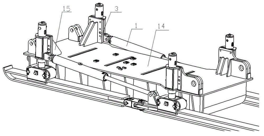 Lifting travelling device and reversed loader using lifting travelling device