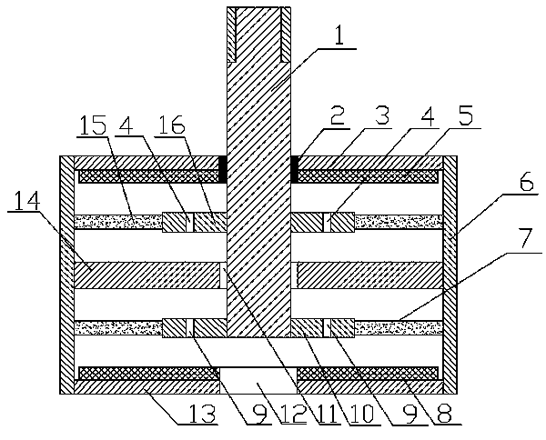 Magneto-rheological elastic body annular-membrane-type damper