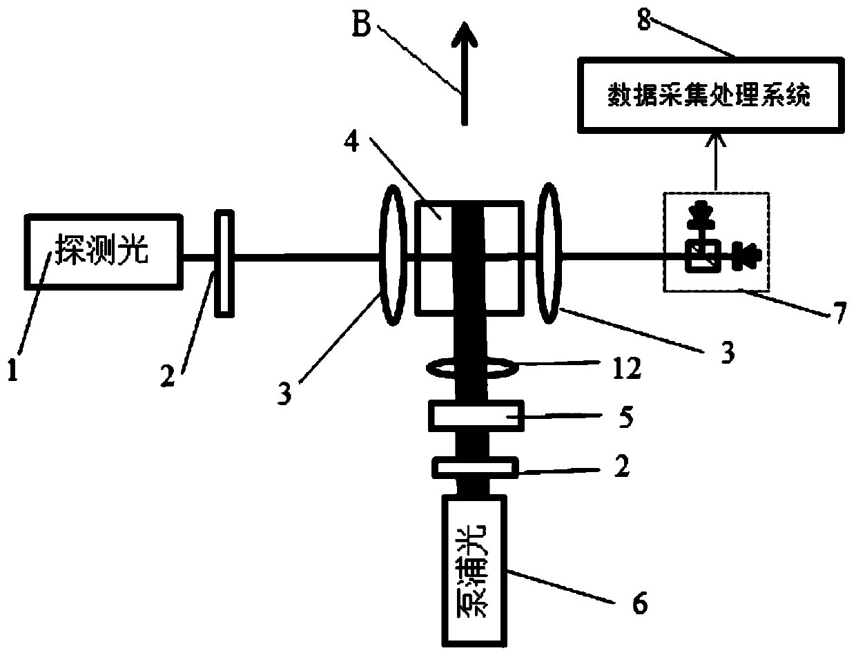 Gradient detection system based on pulse pumping magnetometer