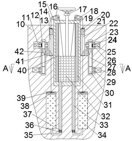 A device for maintaining dredging water conservancy gates that reduces the influence of gate slots