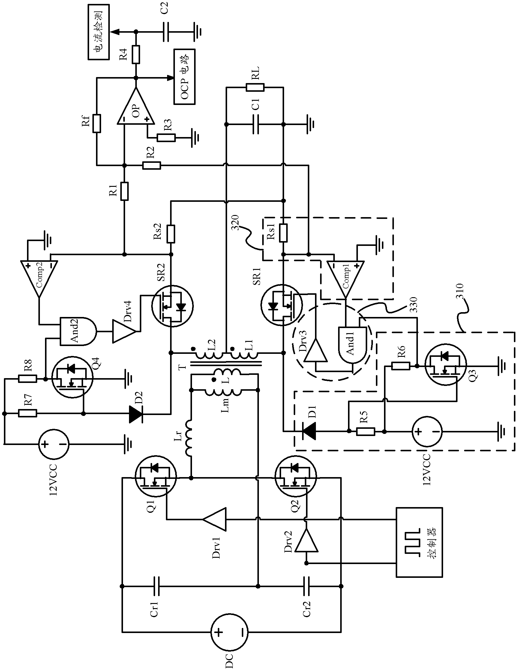 Control circuit, method and converter for synchronous rectification