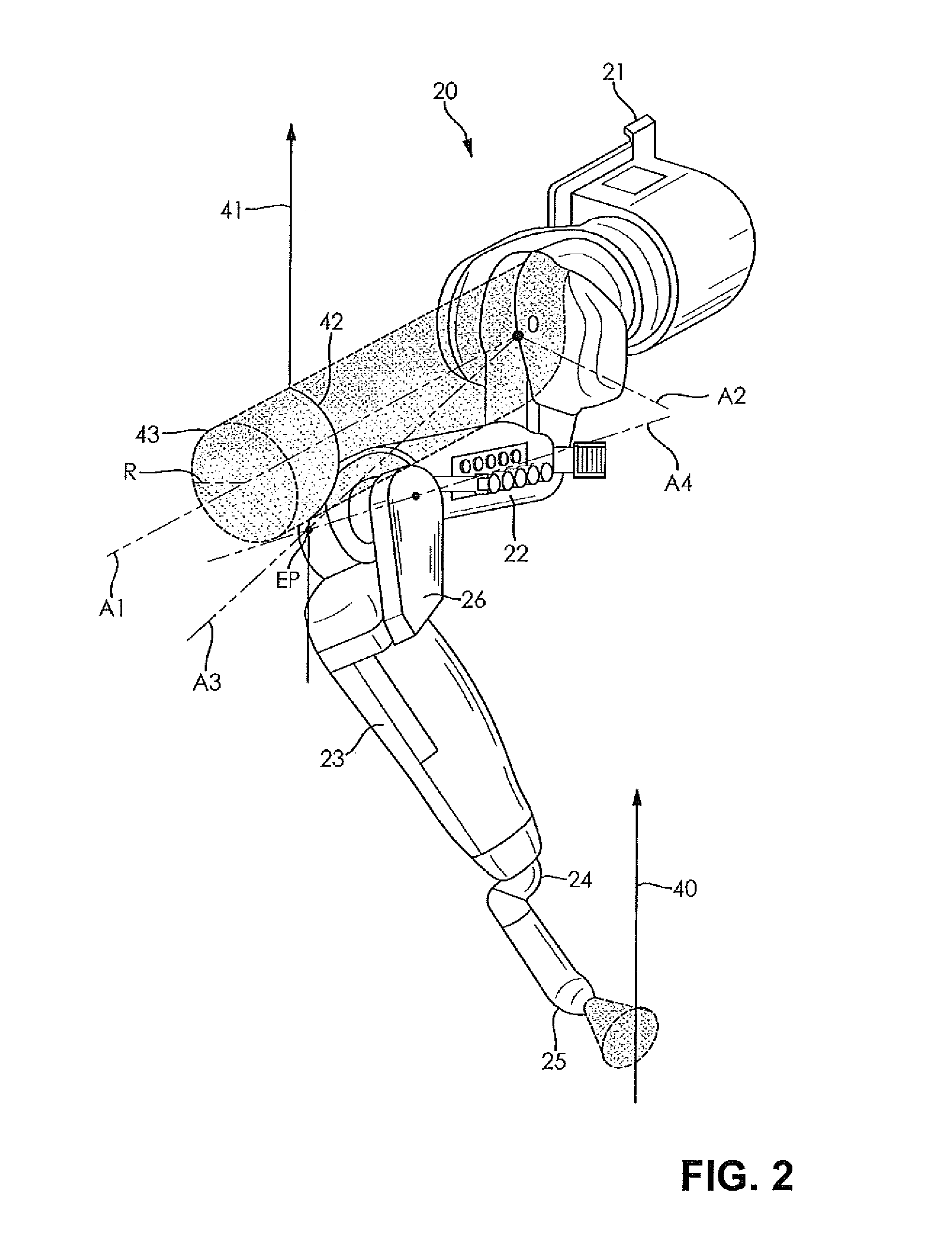 Method of controlling a redundant robot