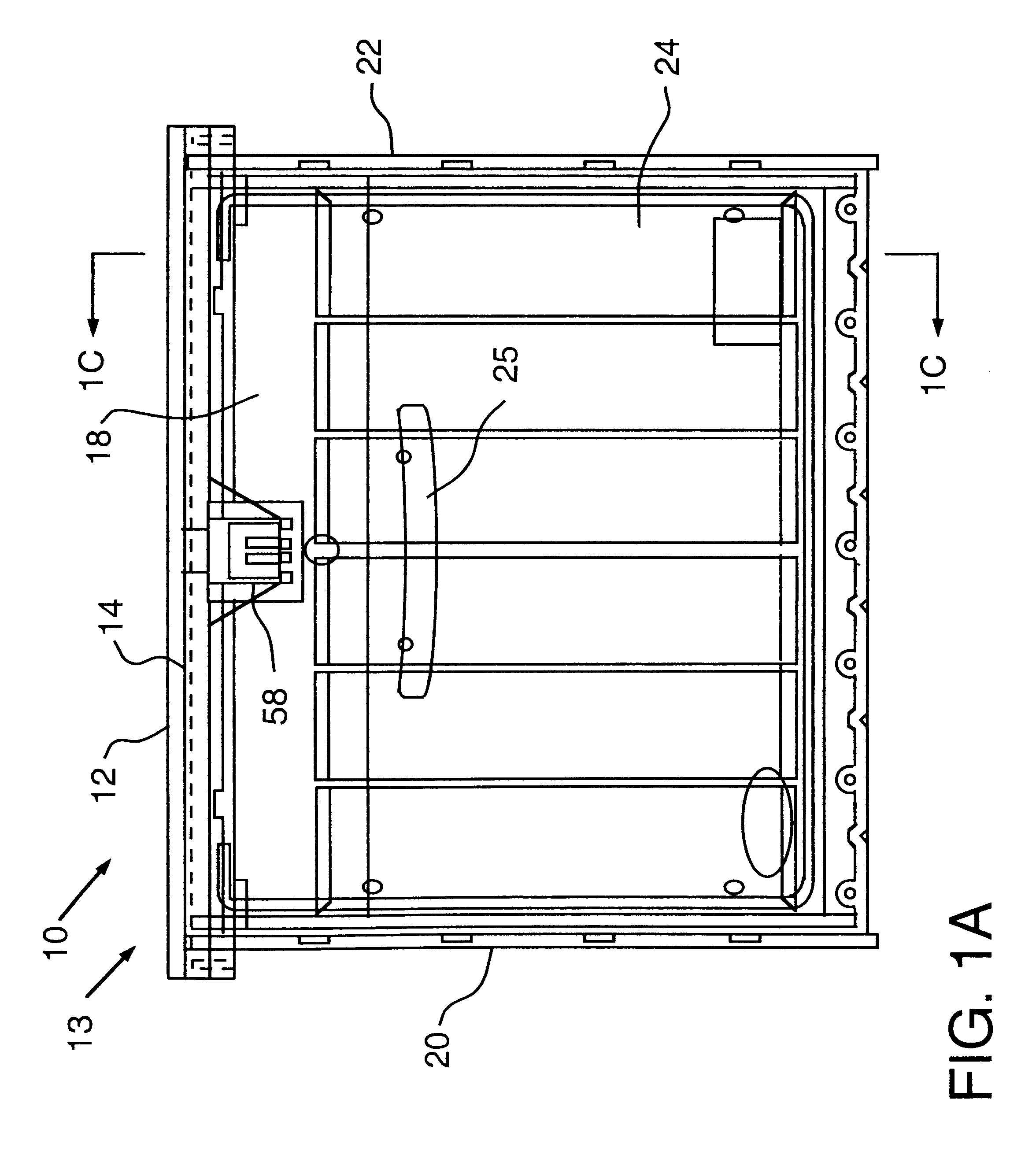 Secure parcel receptacle, lock assembly therefore and associated method