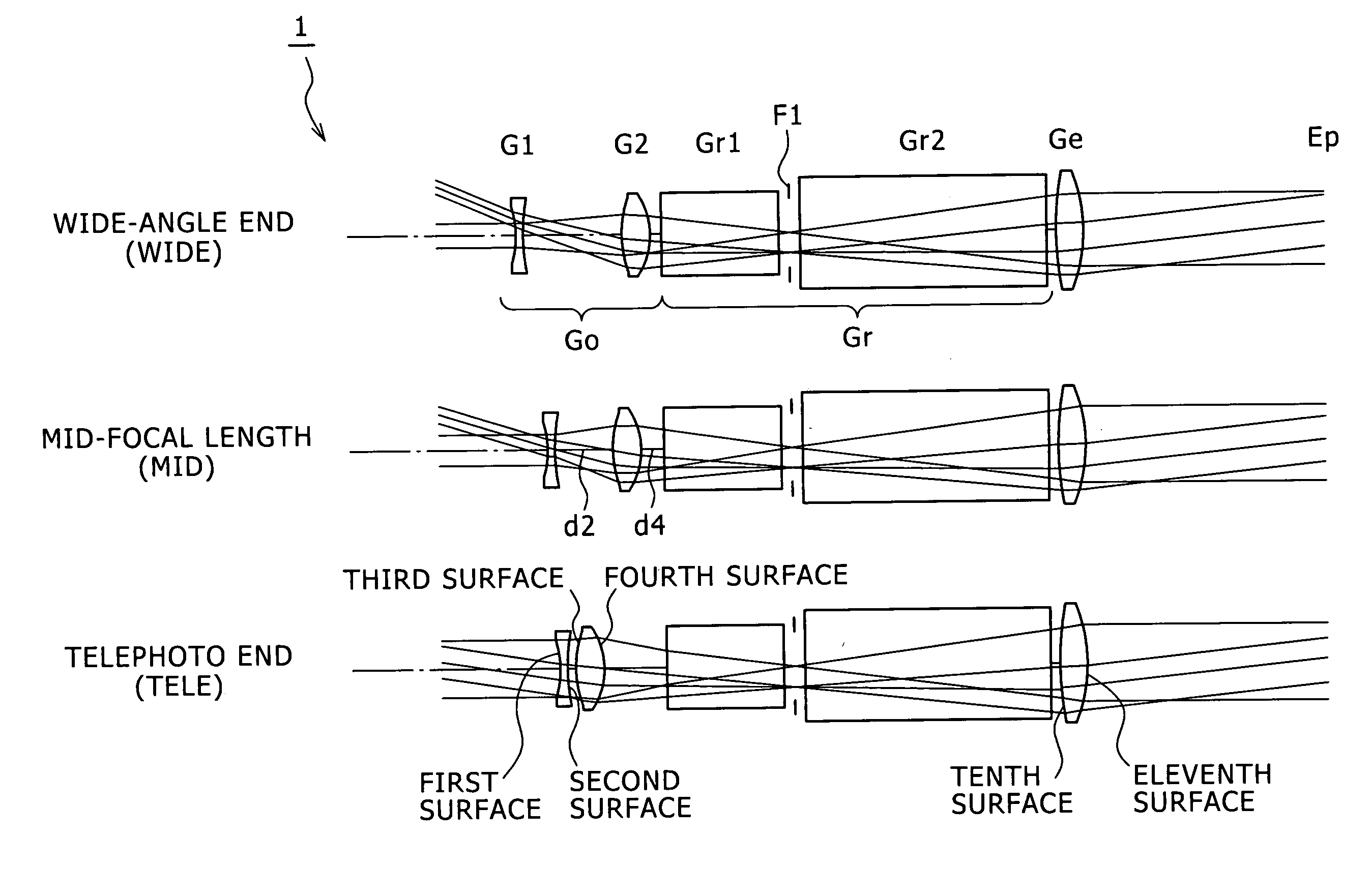 Real-image variable magnification finder optical system and imaging apparatus