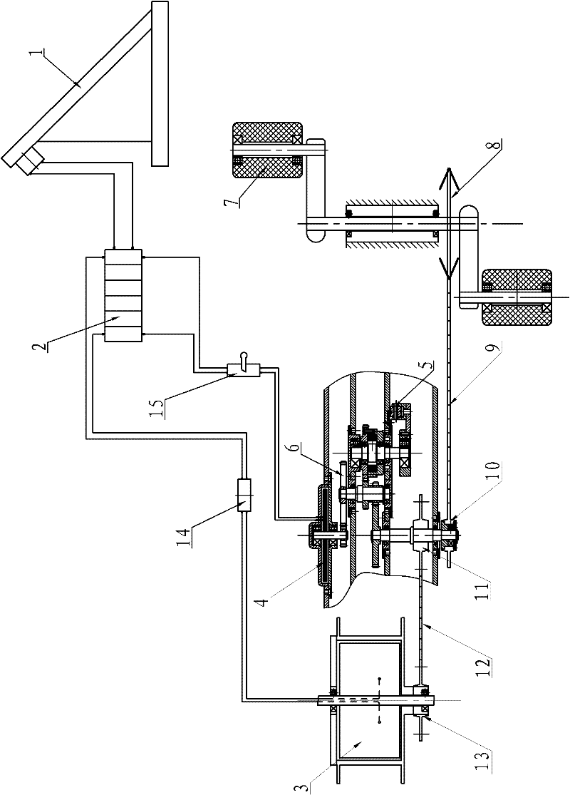 Three-force composite power device for moped