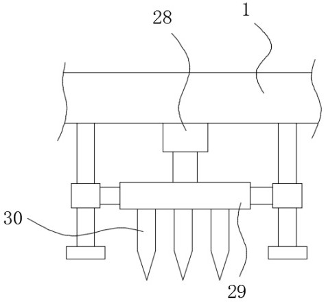 An auxiliary brick-laying device for narrow sidewalks