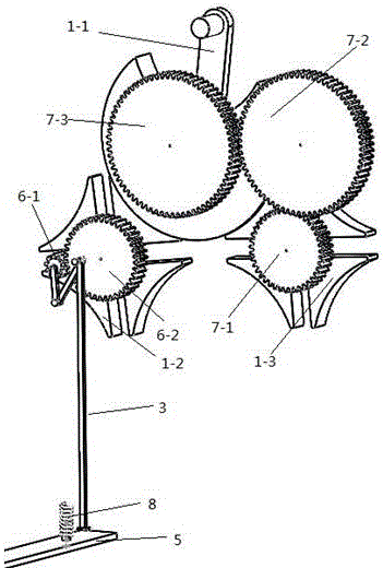 Cotton pushing device for full-automatic cotton chopping machine
