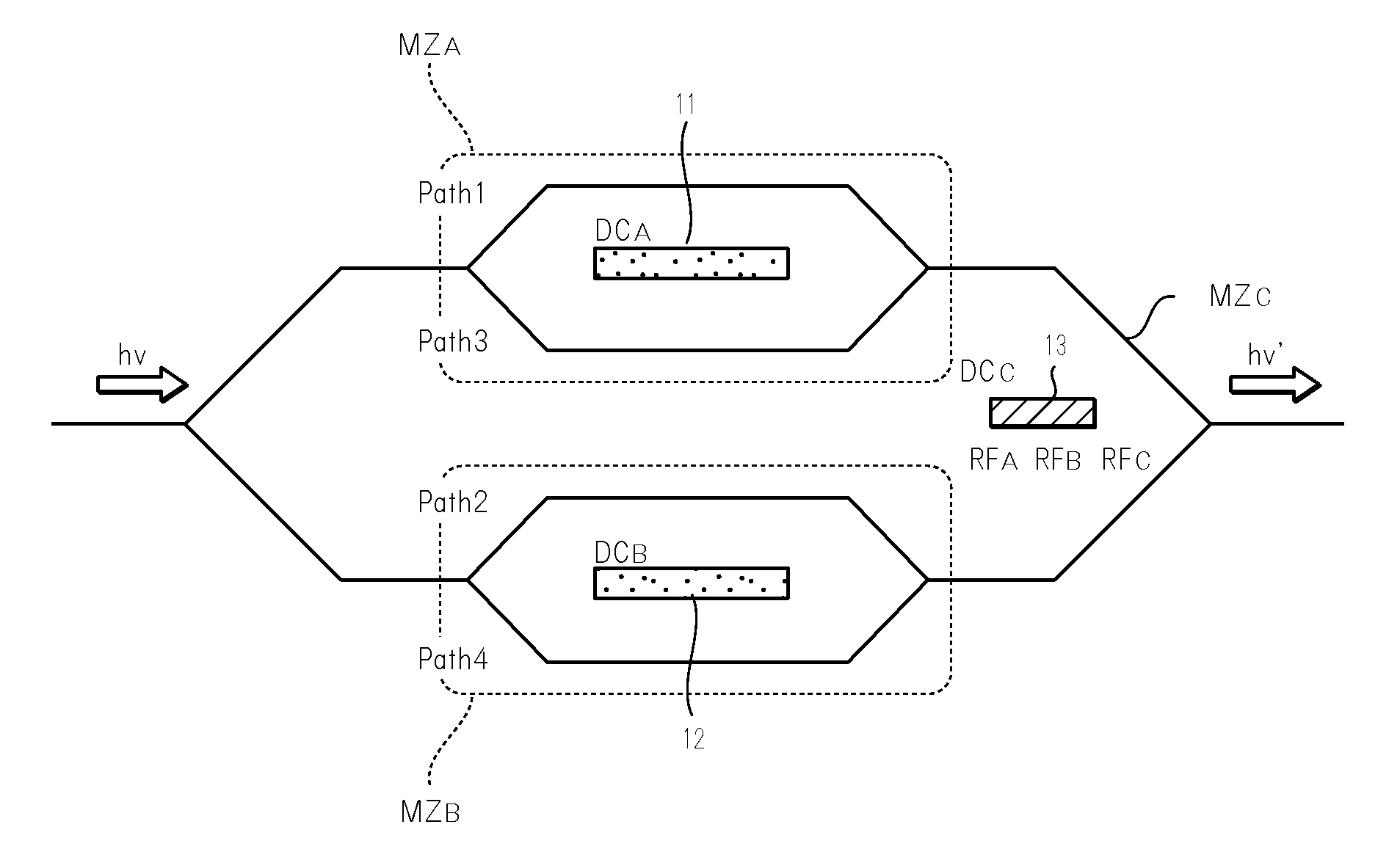 Optical amplitude modulation system capable of cancelling high order component