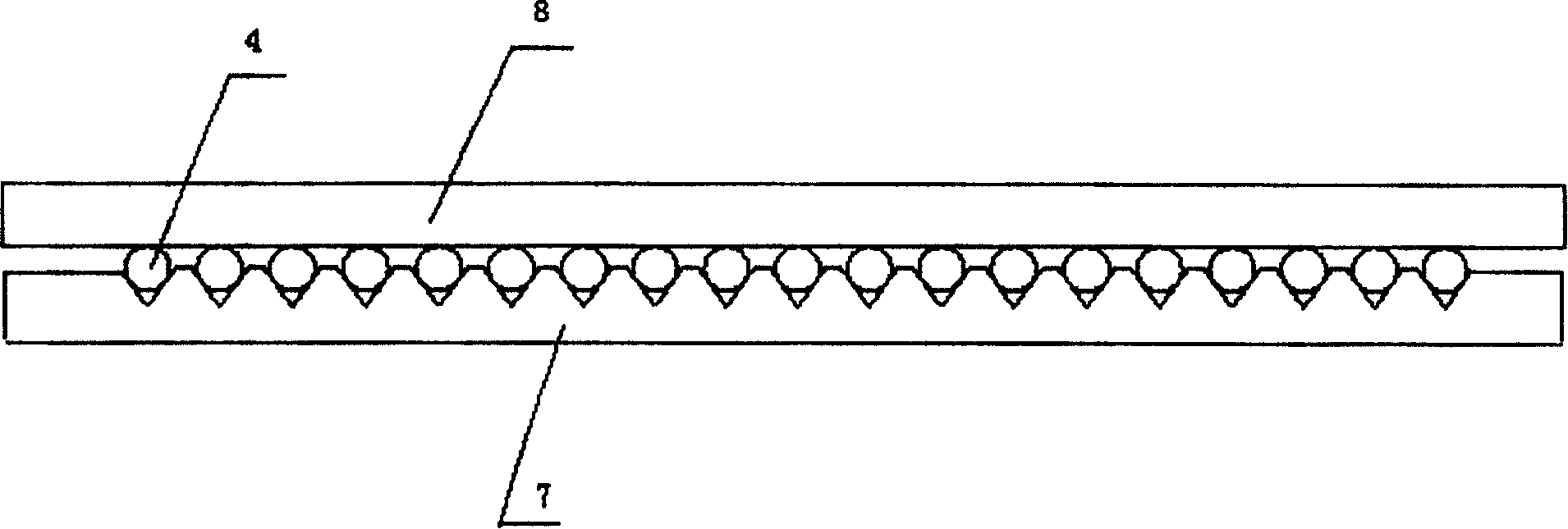 Optical fibre coherence coupling method for large power semiconductor laser array and optical fibre shaper