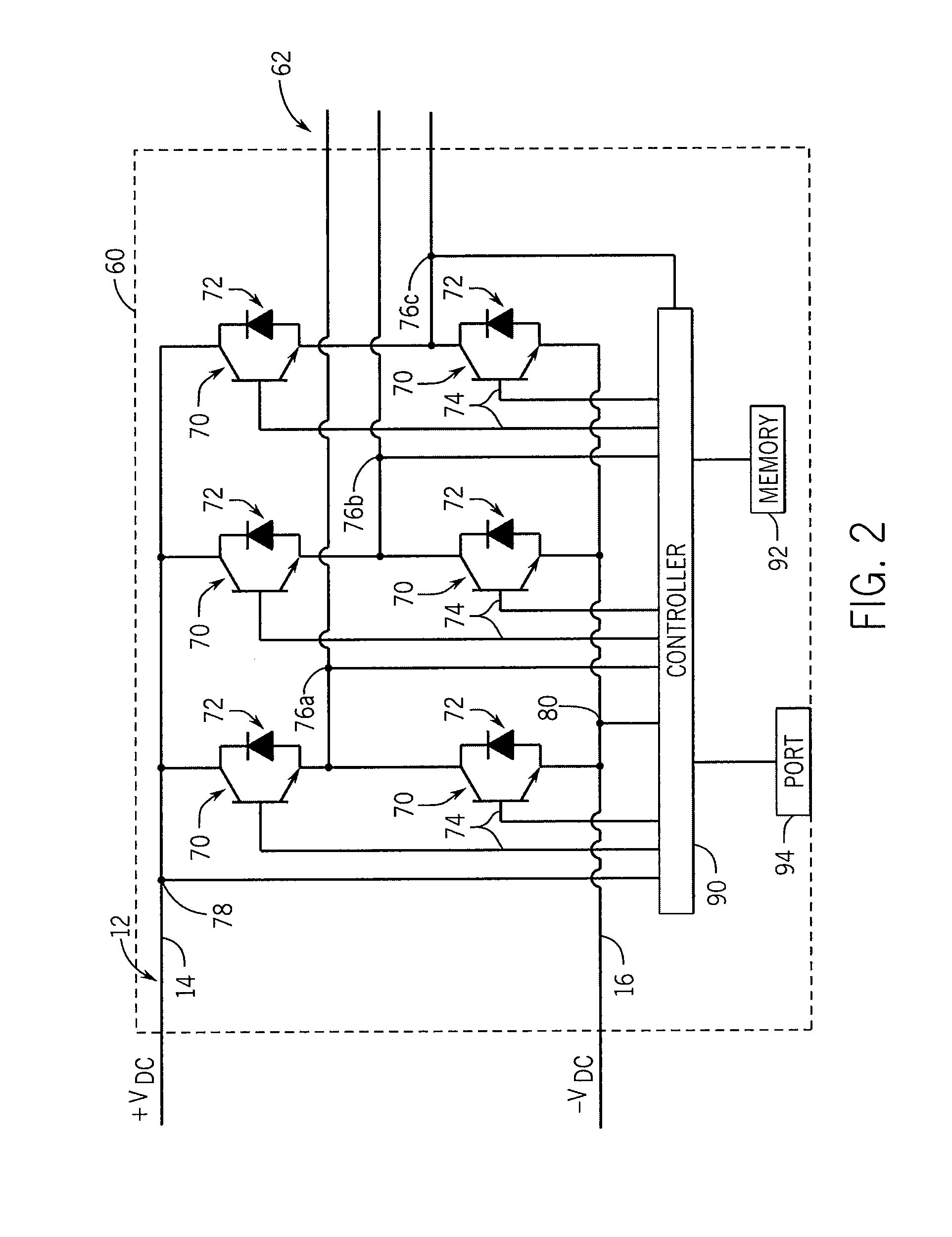 System and method for low speed control of polyphase AC machine