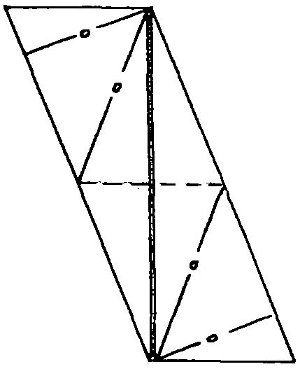 45 degree angle regular triangular pyramid socket ball