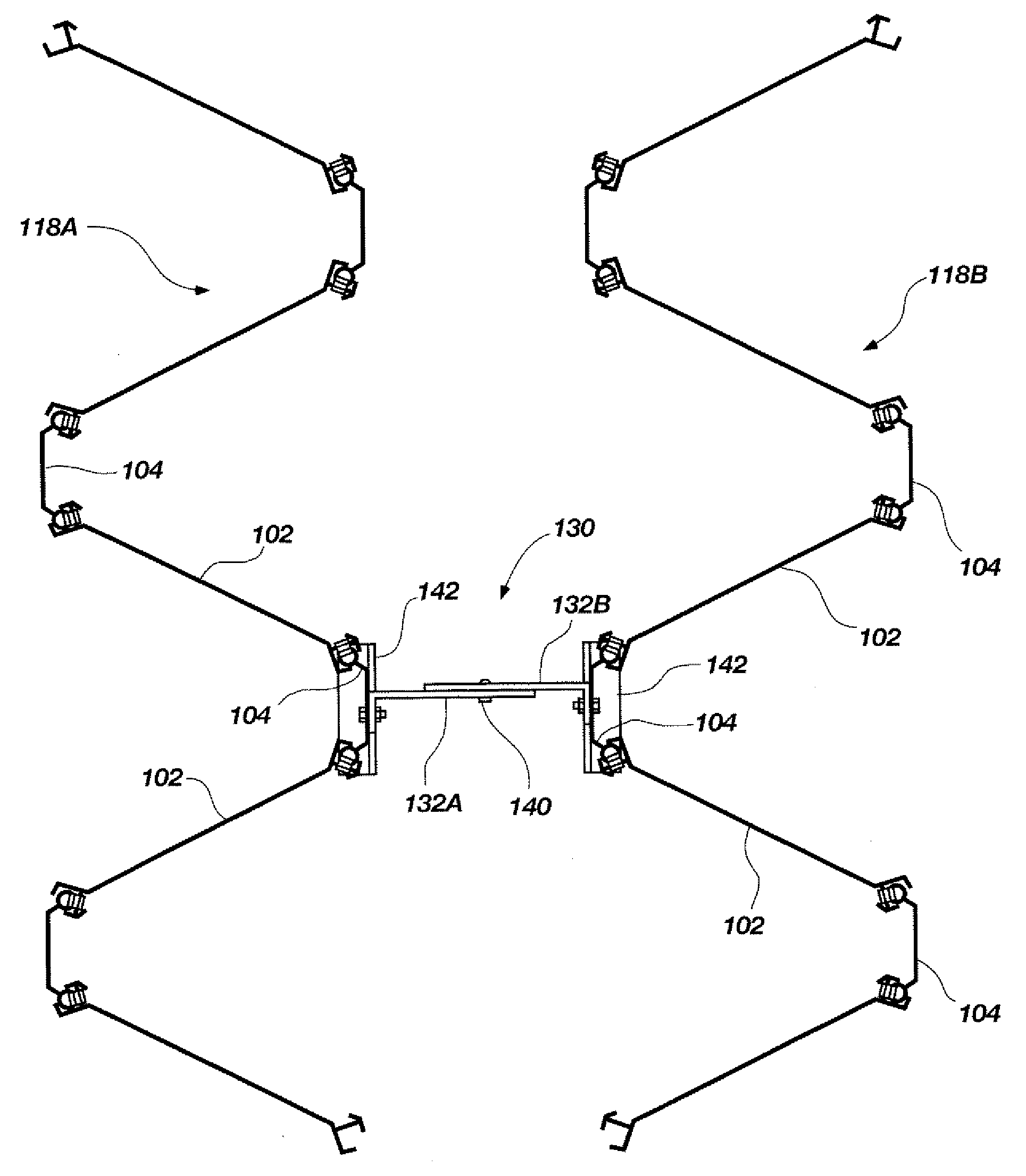 Movable partitions with lateral restraint devices and related methods