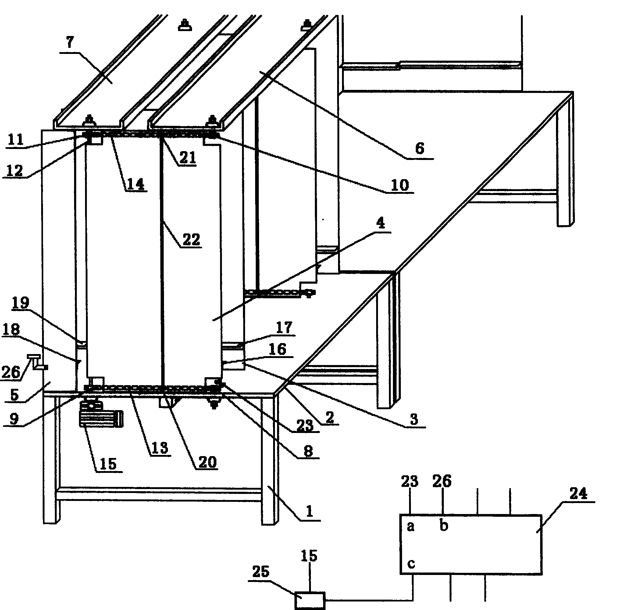 System for automatic feeding and sorting goods shelf
