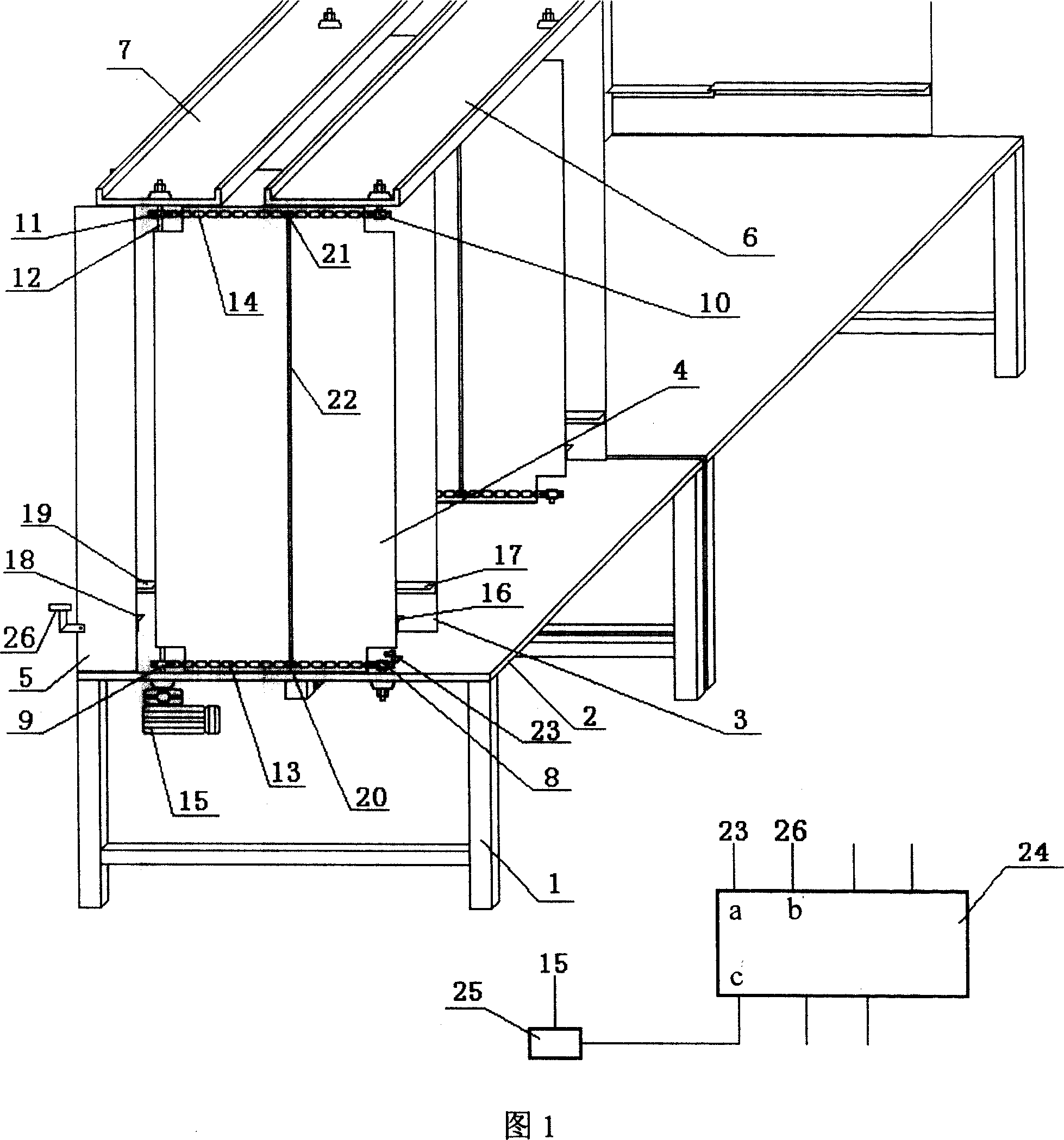 System for automatic feeding and sorting goods shelf