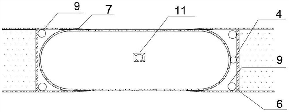 Flexible waterproof curtain capable of quickly blocking diffusion of site polluted underground water