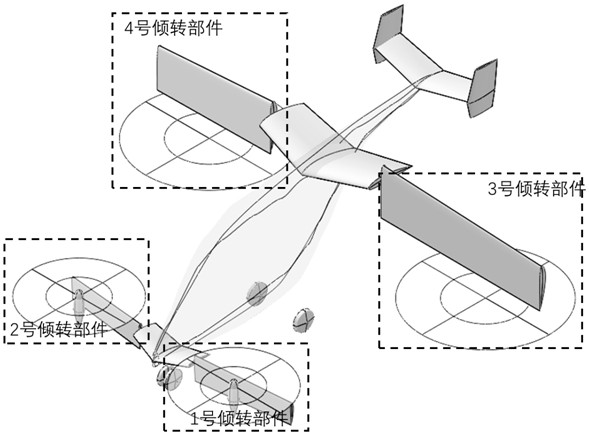 Traction-propulsion type tilt wing vertical take-off and landing manned aircraft