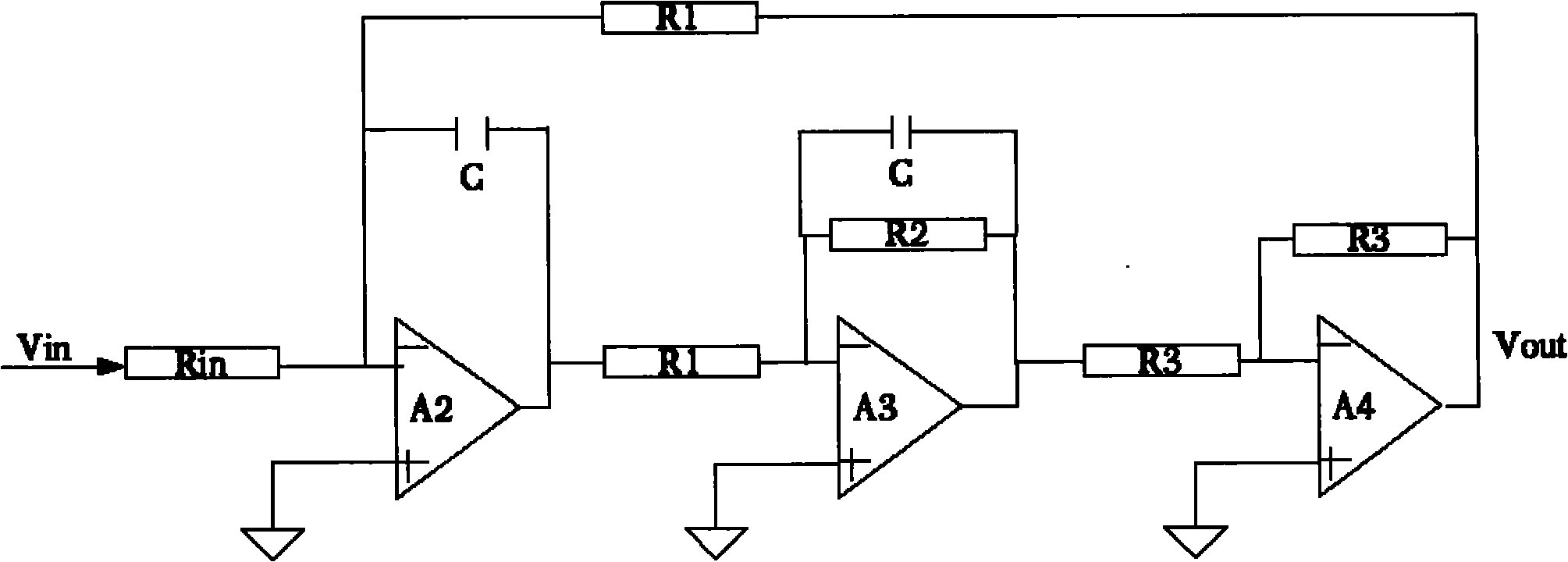 Coupled structure of passive mixer and active filter and receiver