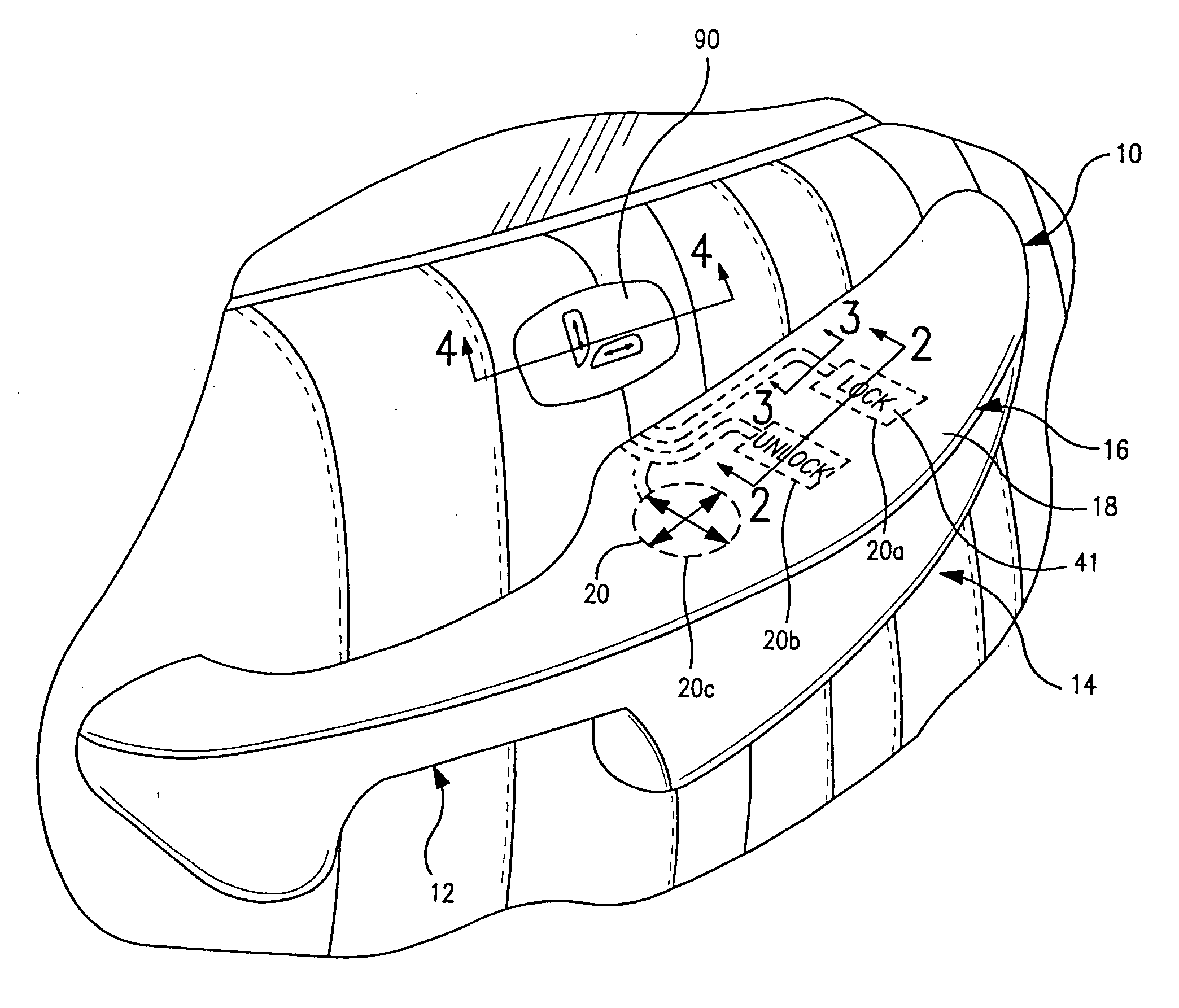 Method of marking a skin for a vehicle interior panel