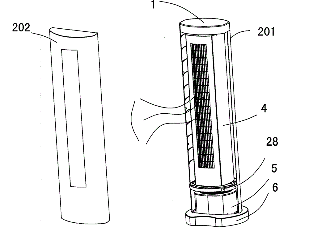 Vertical air conditioner indoor unit