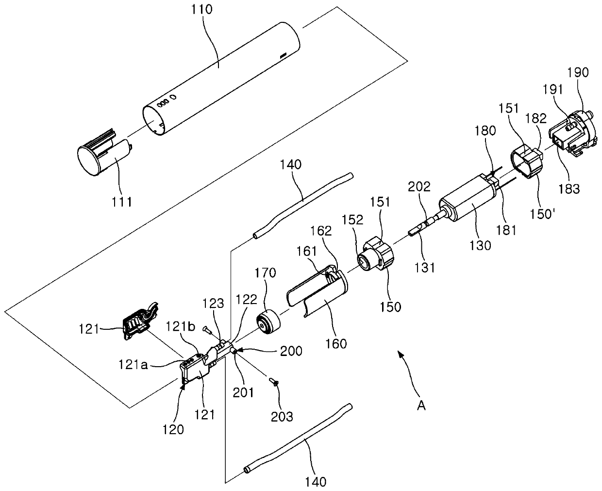 Vibration nozzle of bidet