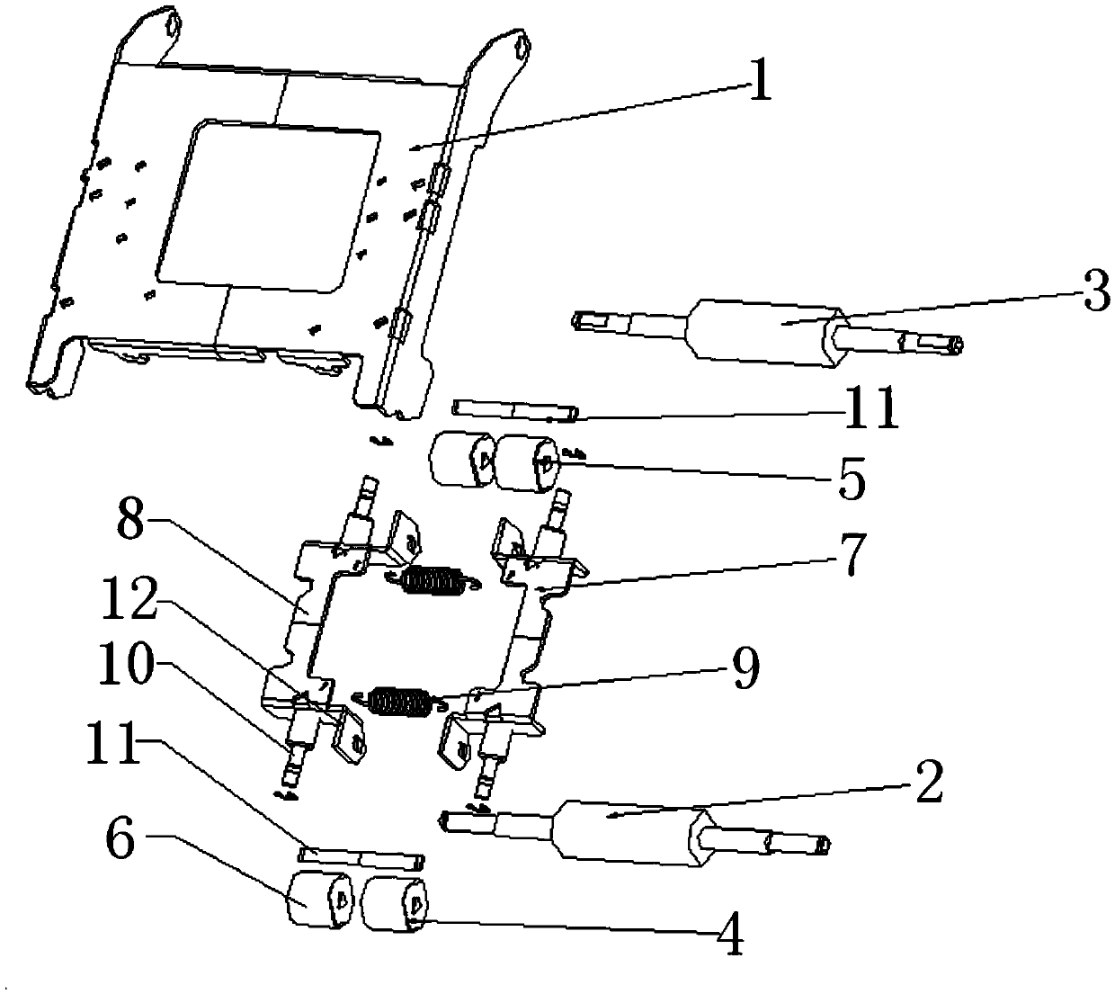 Printing paper conveying system and printer comprising same