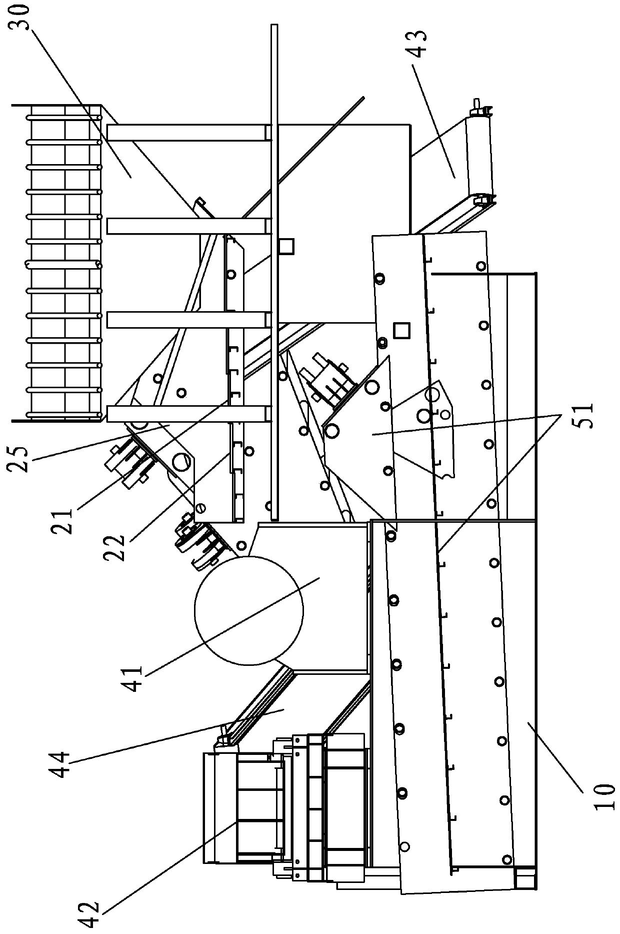 Screen plate structure, screening device and crushing device