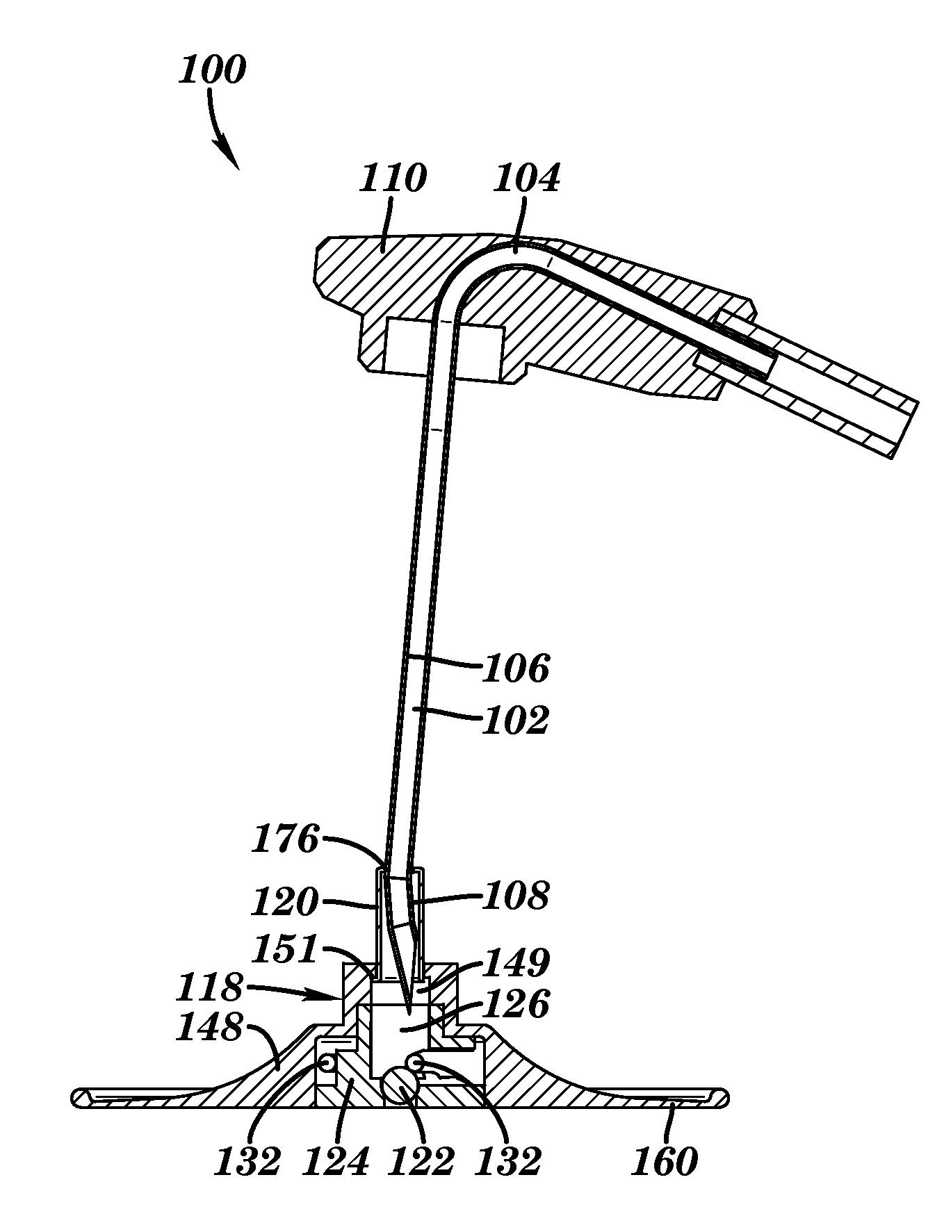 Needle-based medical device and related method