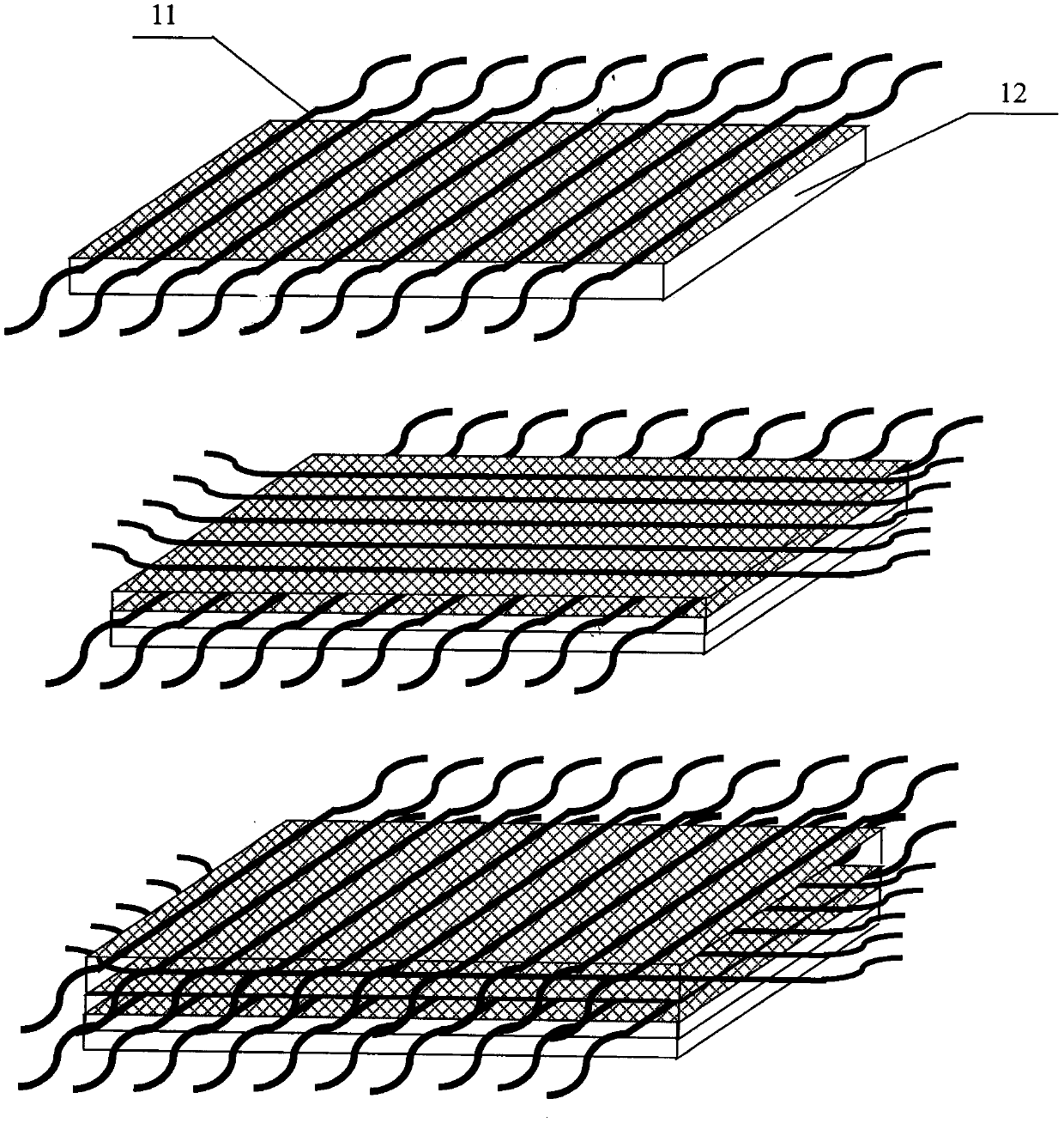 A kind of sound-absorbing structure composite material and preparation method thereof