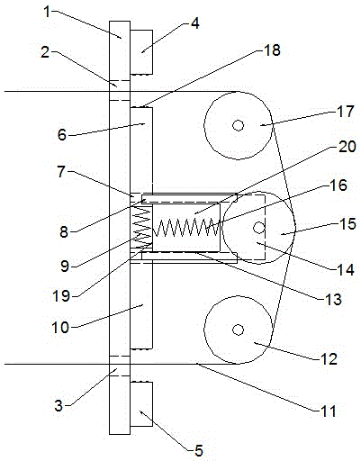 Device for automatic line stopping after yarn breaking