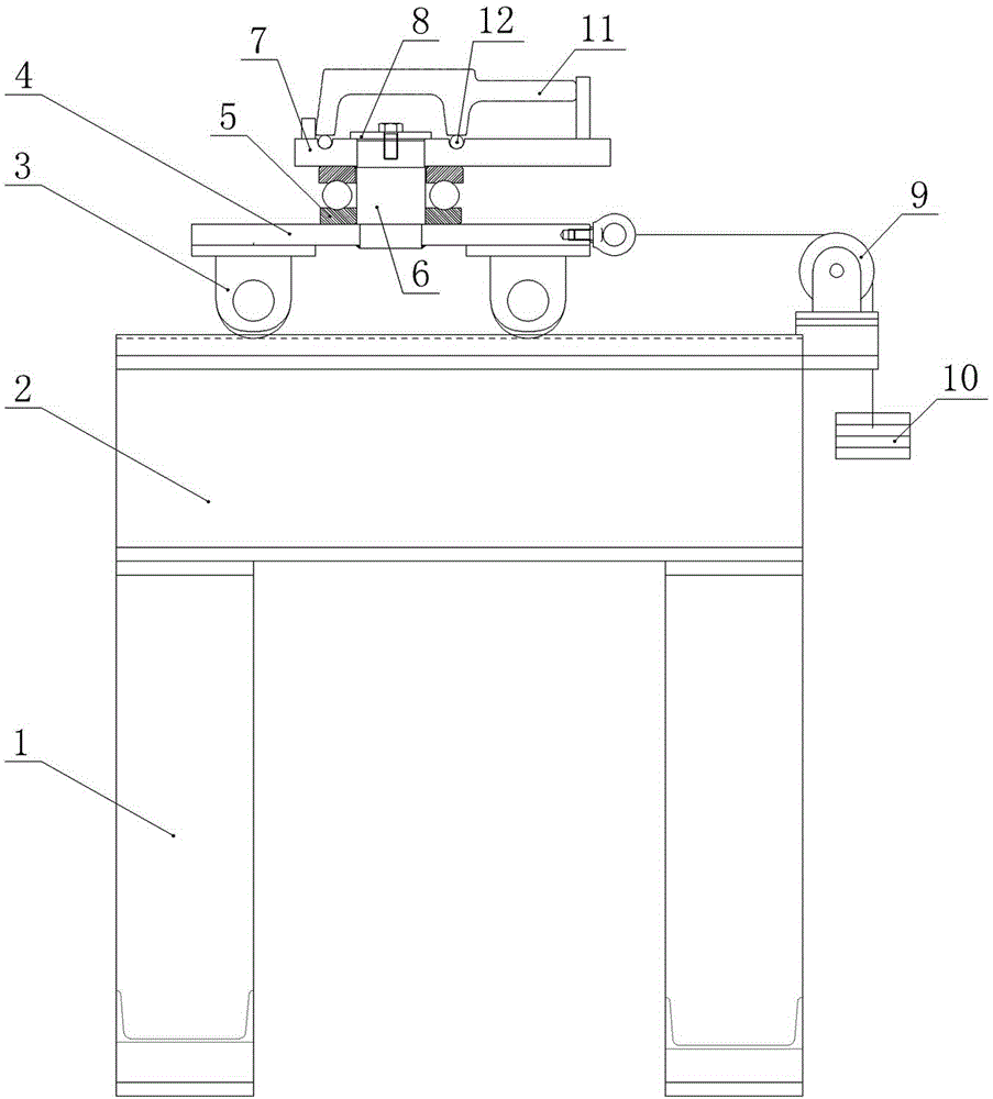 Auxiliary support device for milling machine
