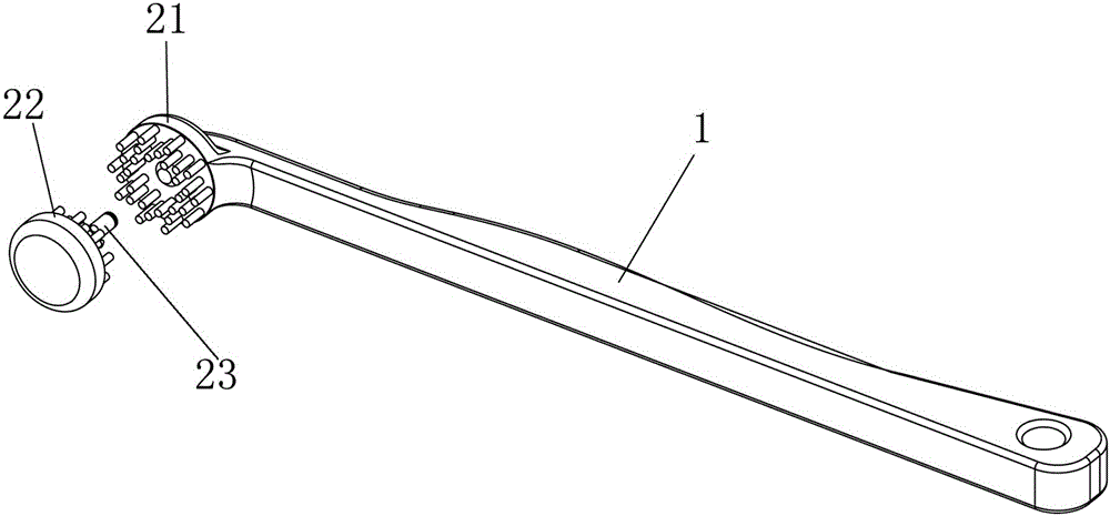 Stereoscopic and full-direction rapid cleaning toothbrush