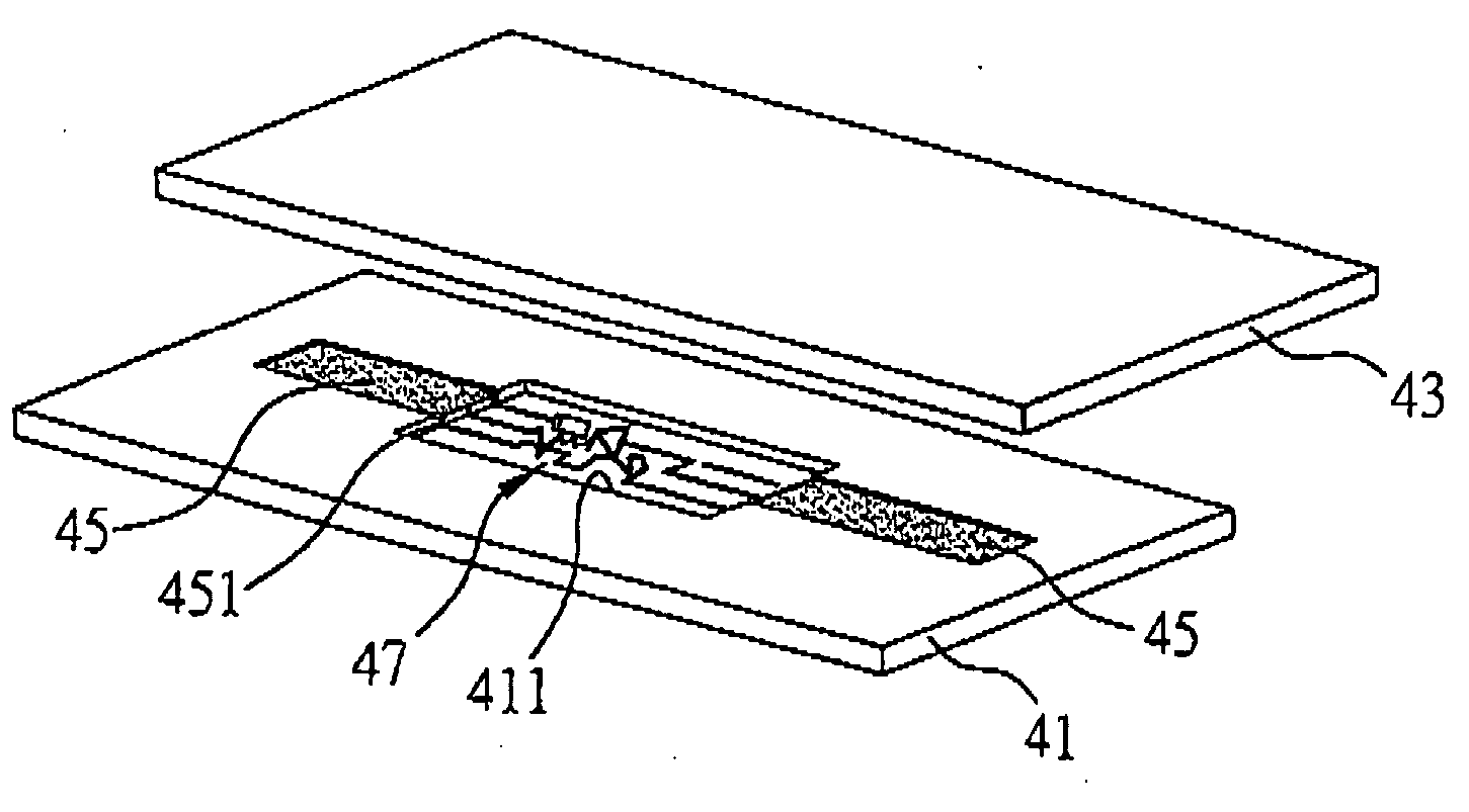 Flexible radio frequency identification label and method for fabricating the same