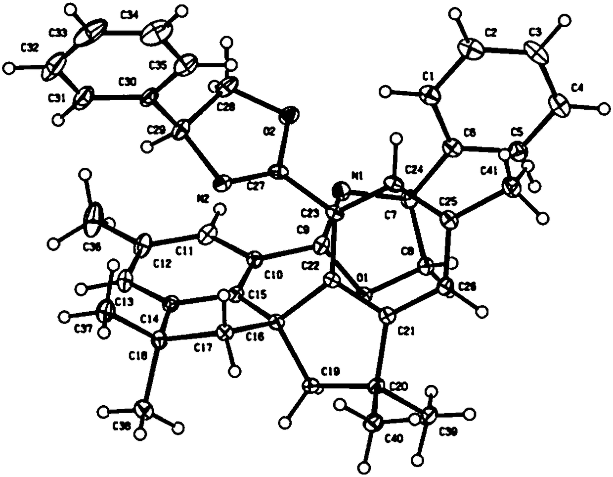 Bisoxazoline ligand compound based on tetramethyl spirobiindane skeleton and intermediate, preparation method and application of bisoxazoline ligand compound