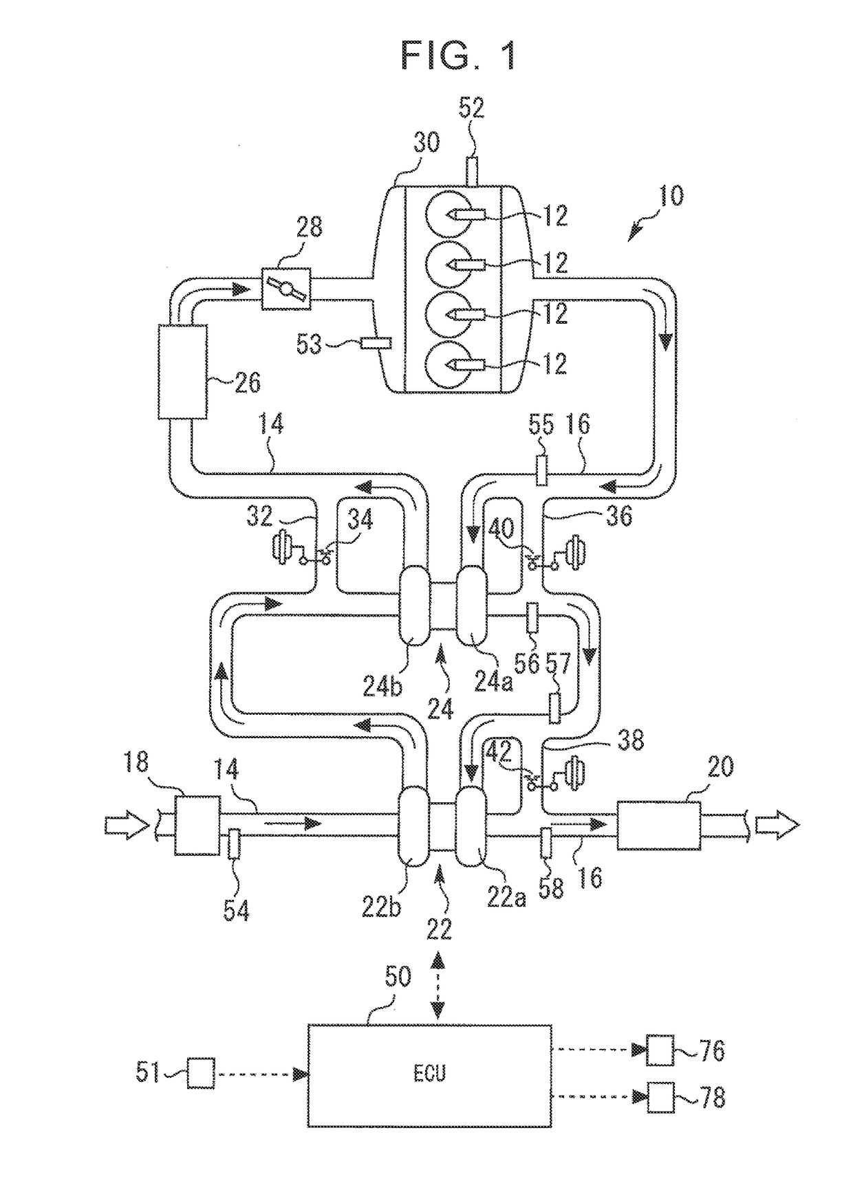 Control device for internal combustion engine including turbocharger