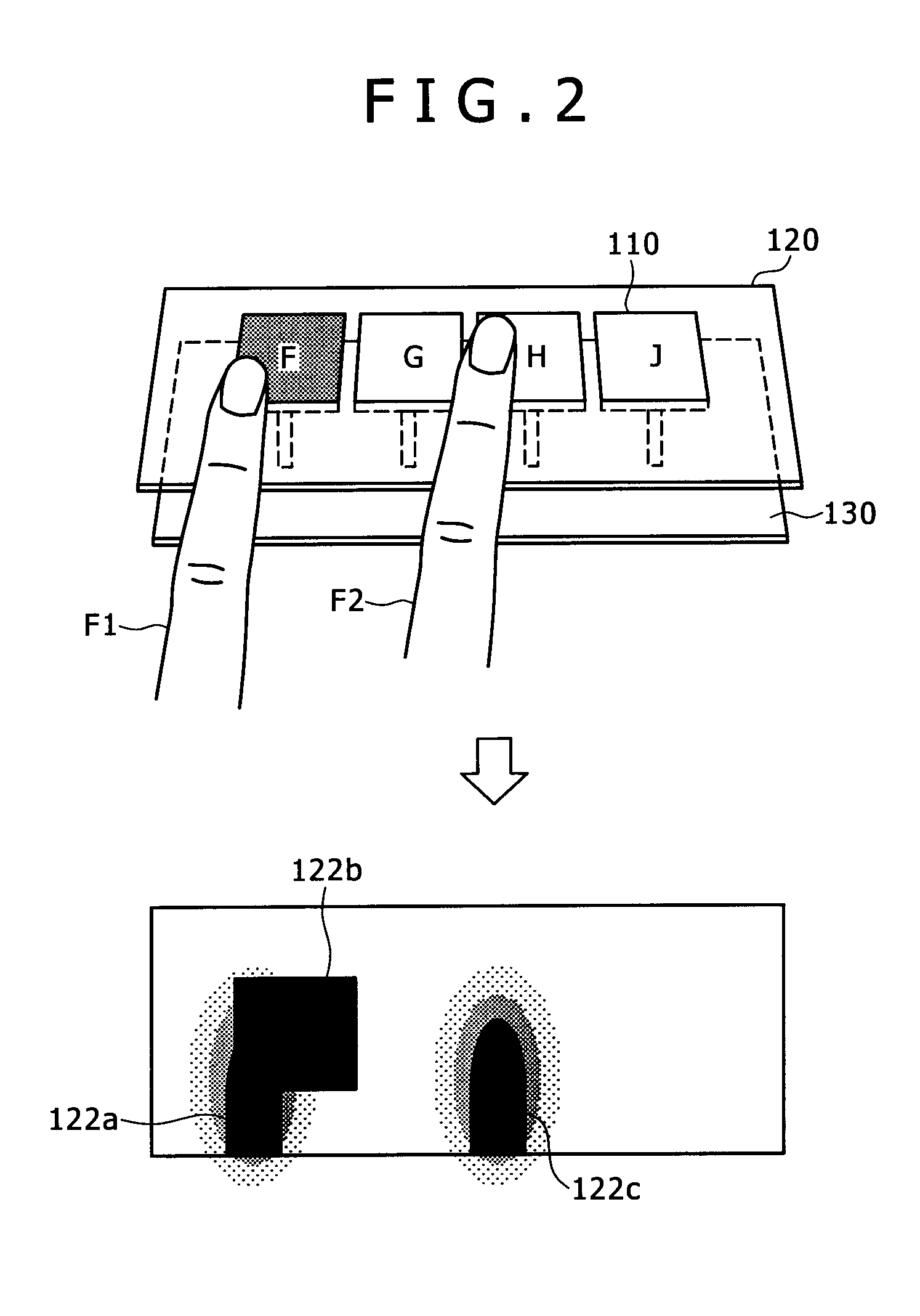 Input device and an input processing method using the same