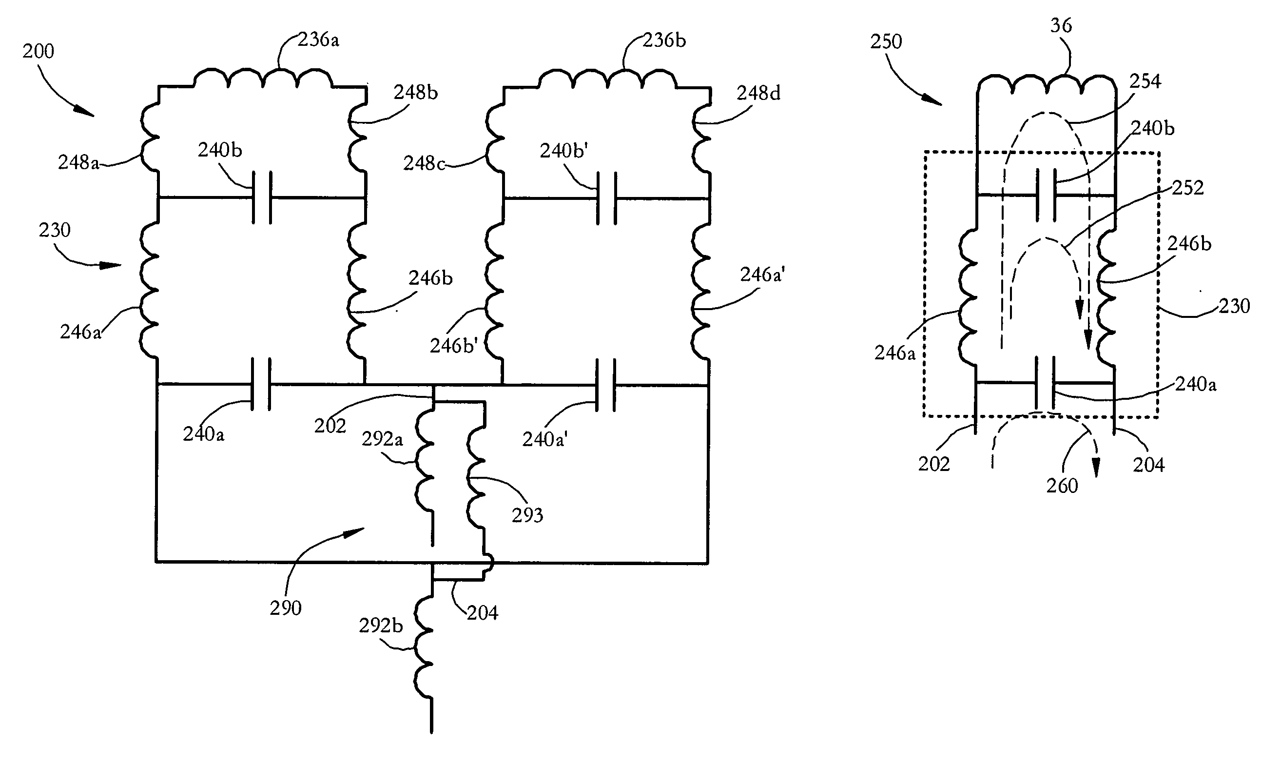 NMR RF coils with improved low-frequency efficiency