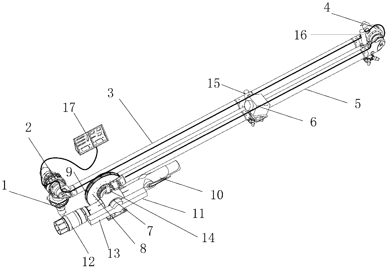 A lunar surface sampling robotic arm