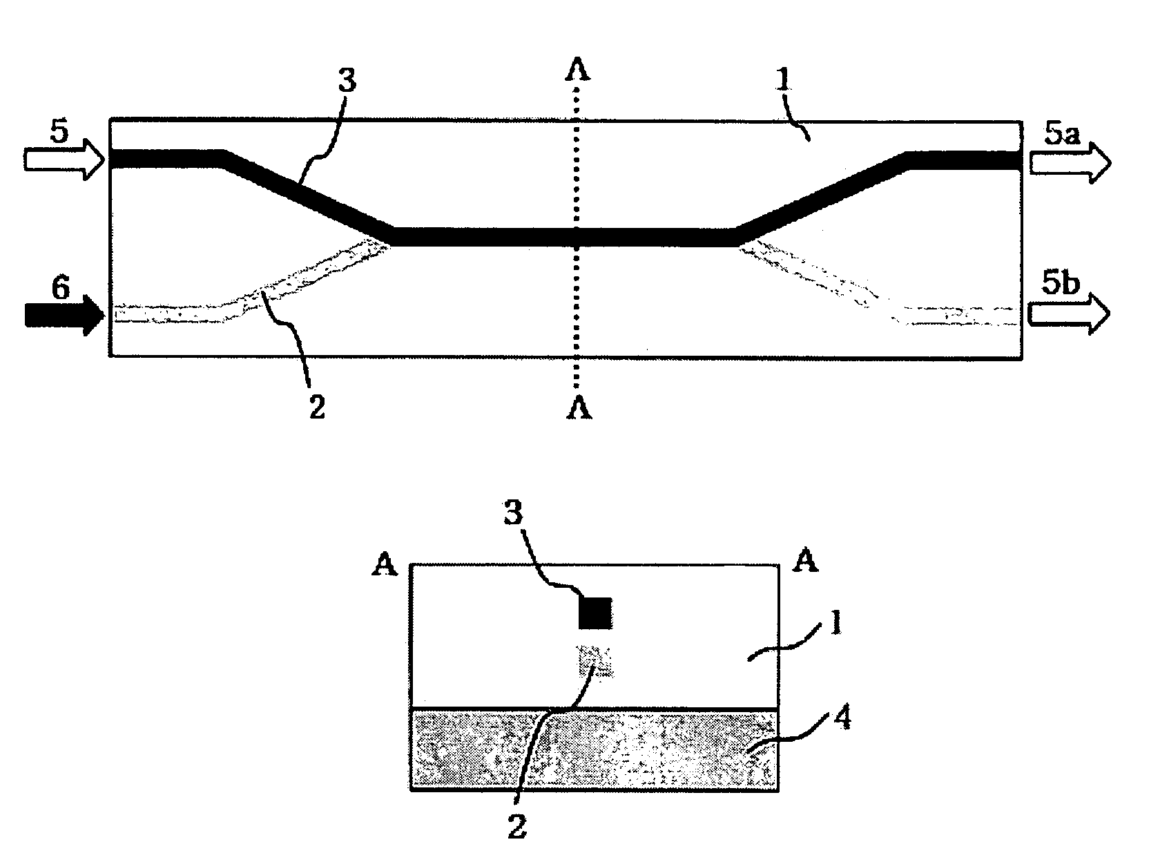 Waveguide type optical device using large third order non-linearity optical material and method for operating the same