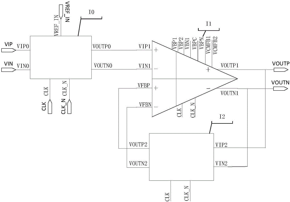 Current feedback type instrument amplifier with low power consumption and low noise