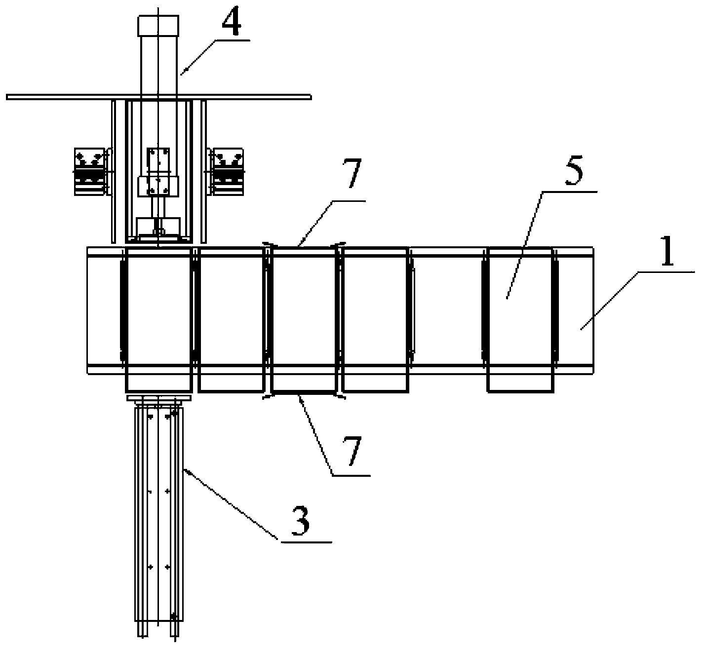 Automatic adhered-carton flattening device and application of same