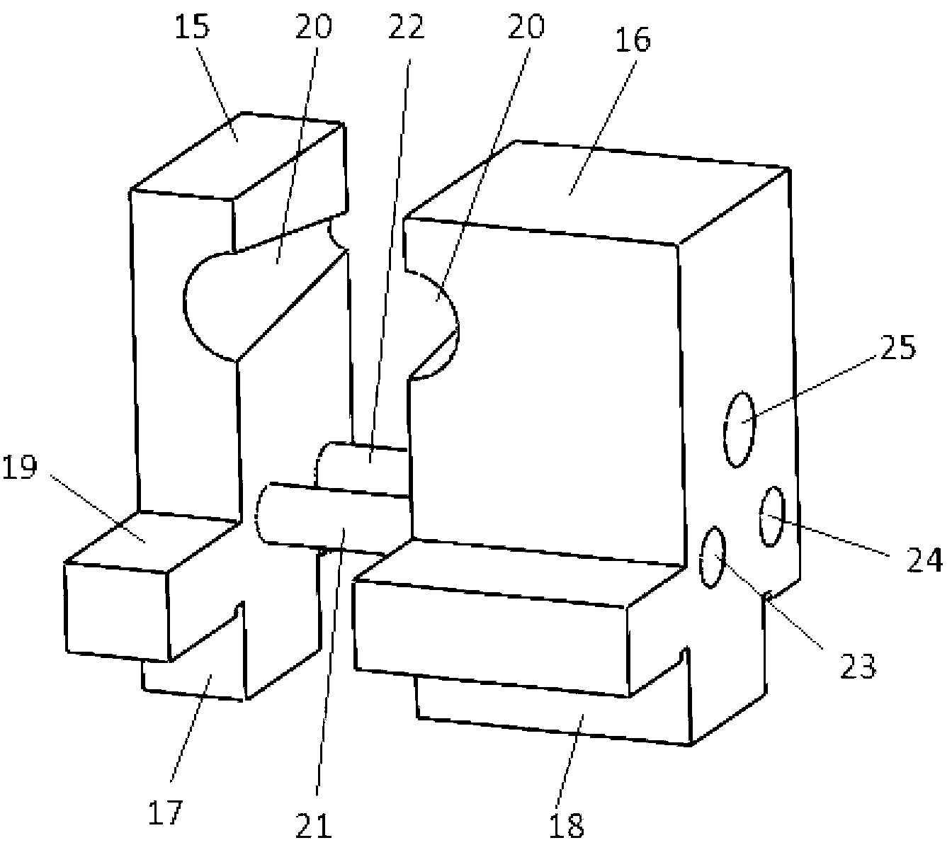 Threading guide device for double-end crimping