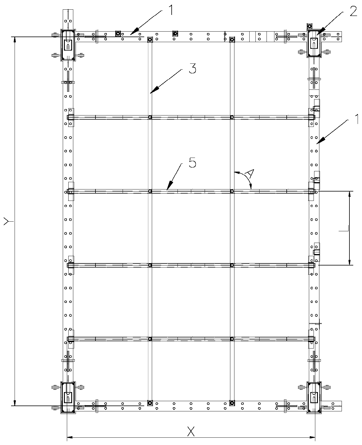 Upside-down type supporting system of floor support plate