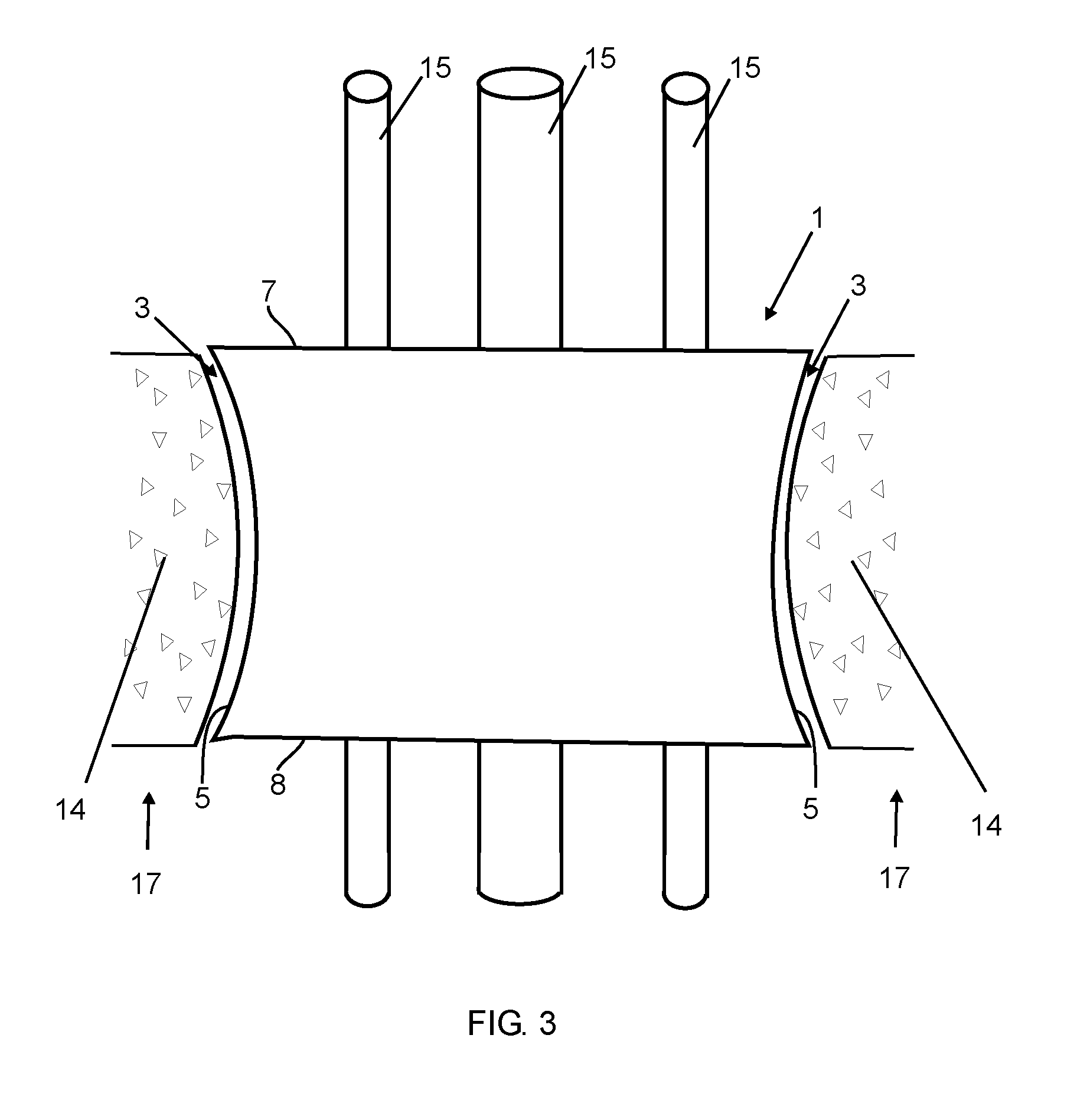 Supporting element for pipes in buildings and application method of a pipe supporting element in a flagstone